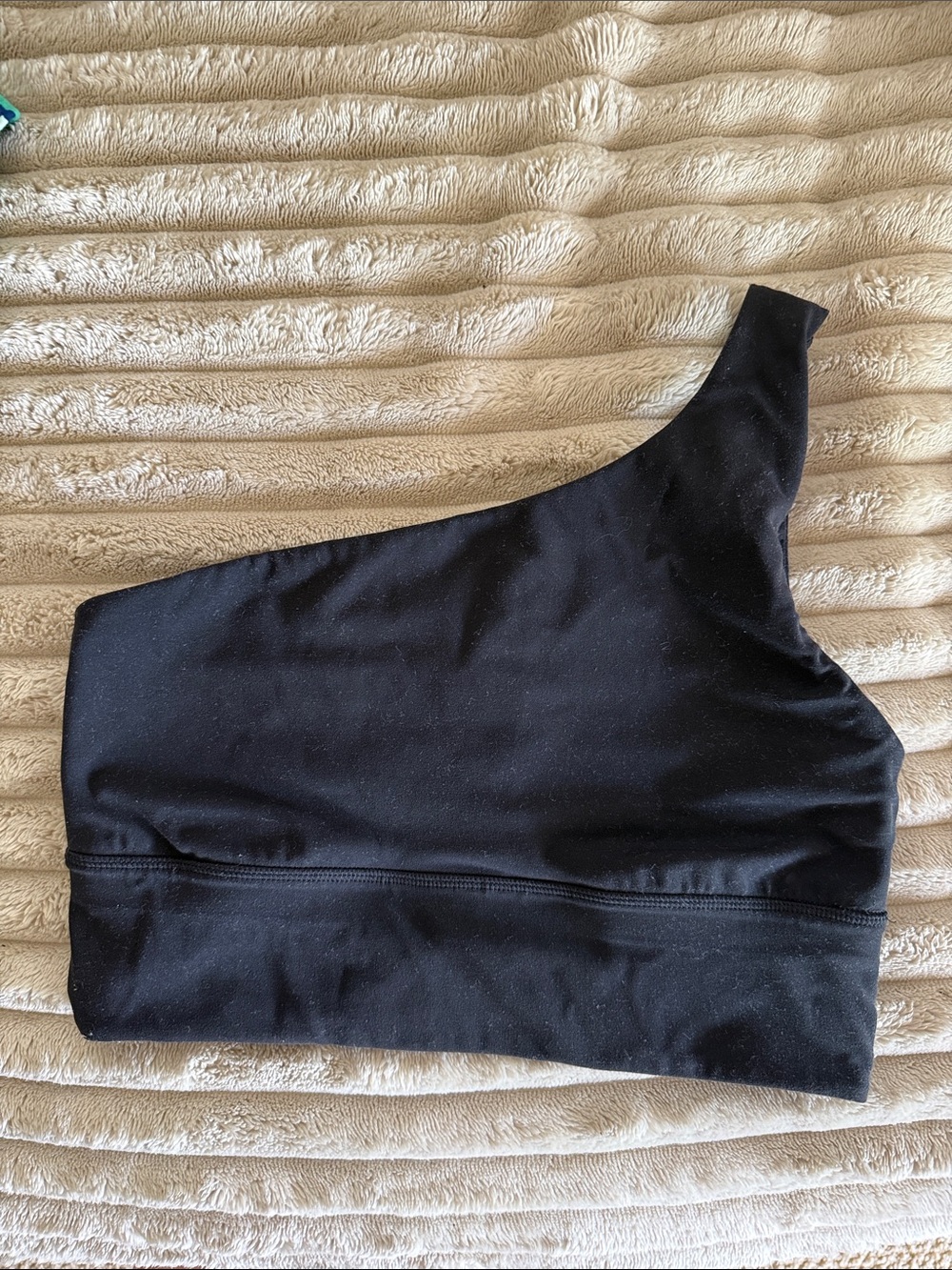 lululemon athletica One-Shoulder Black Sports Bra